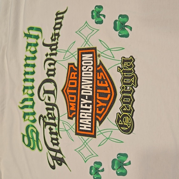 HARLEY-DAVIDSON SAVANNAH, GEORGIA ST. PATRICK'S DAY LONG SLEEVE TEE. SIZE LARGE. - Picture 7 of 7